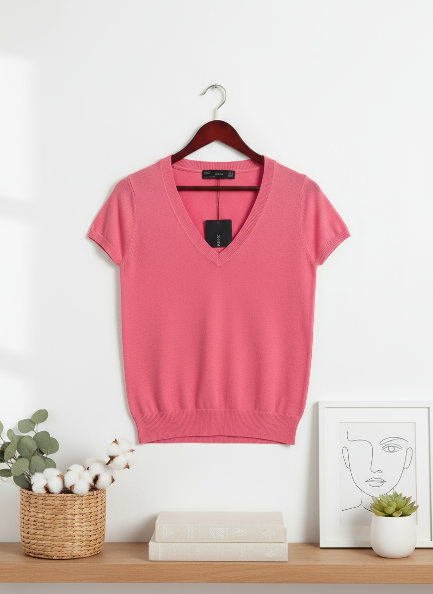 تیشرت بافتنی زنانه ZARA صورتی